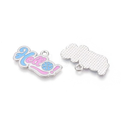 Alloy Enamel Sports Pendants ENAM-T022-65P-1