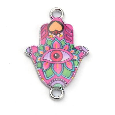Alloy Enamel Connector Charms ENAM-CJC0006-51D-1