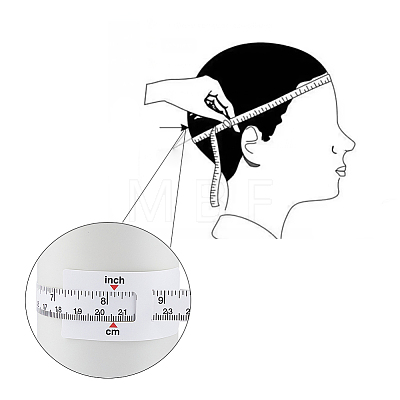 SUPERFINDINGS 4Pcs 4 Styles PP Plastic Baby Head Circumference Measuring Tape TOOL-FH0001-58-1