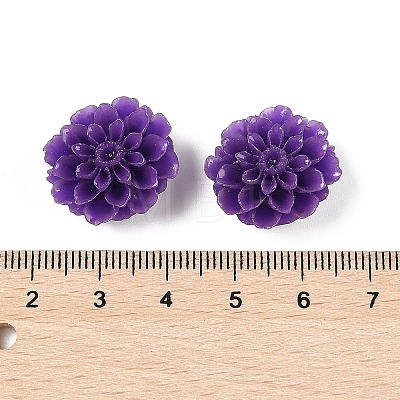 Synthetic Coral 3D Flower Rose Beads CORA-L046-D04-1