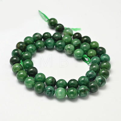  Natural African Jade Beads Strands G-K091-4mm-1