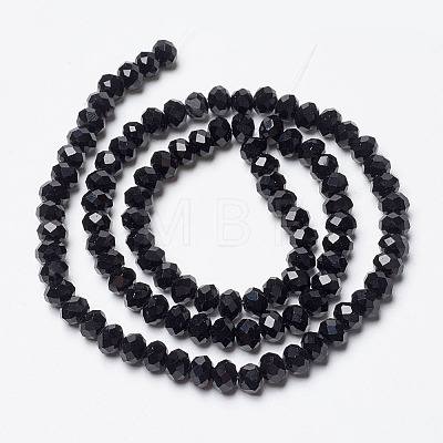 Opaque Solid Color Imitation Jade Glass Beads Strands X-EGLA-A044-P6mm-D18-1