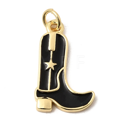 Brass Enamel Pendants KK-A296-51G-04-1