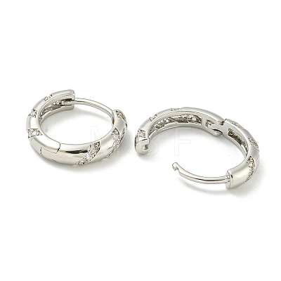 Brass Hoop Earrings EJEW-C112-01P-1