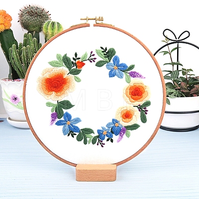 Flower Pattern Embroidery Kits PW-WG2E0C1-02-1