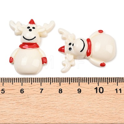 Christmas Opaque Resin Cabochons LS-RESI-XCP0002-66D-1