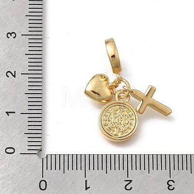 Brass European Dangle Pendants KK-D431-079A-G-1