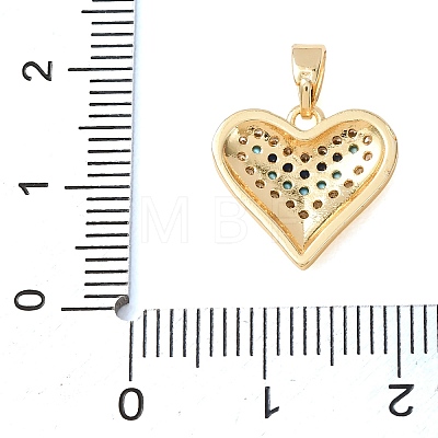 Brass Rhinestone Pendants RB-CBA2C2D-03G-1