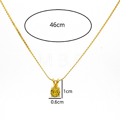 Real 18K Gold Plated Stainless Steel Pendant Necklaces CP2918-2-1