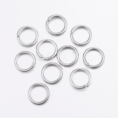 Tarnish Resistant 304 Stainless Steel Open Jump Rings STAS-P151-02-1