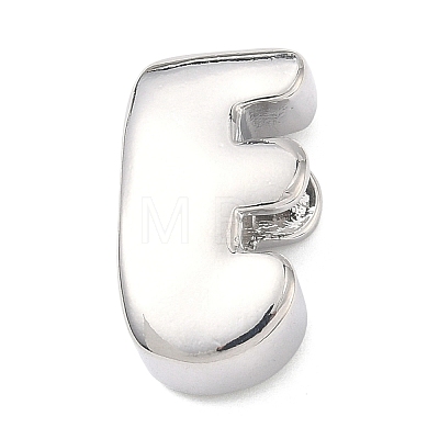 Brass Initial Beads KK-B167-27P-01E-1