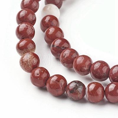 Natural Red Jasper Beads Strands LS-G-F348-02-6mm-1