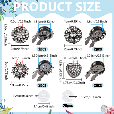 Alloy Cufflinks BUTT-NB0002-19B-1