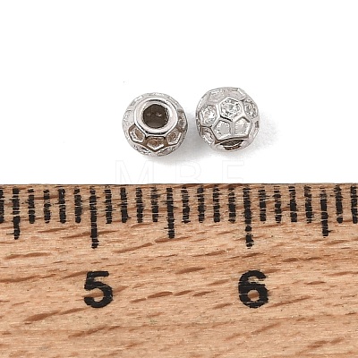925 Sterling Silver Micro Pave Clear Cubic Zirconia Beads SE-CBAF1B2-05P-1