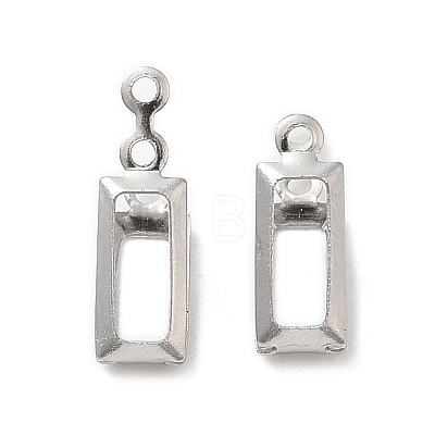 Non-Tarnish 316 Stainless Steel Pendant Cabochon Settings X-STAS-C077-03P-1