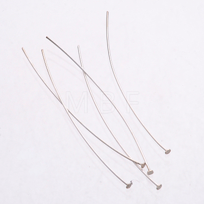 925 Sterling Silver Flat Head Pins STER-K017-45mm-S-1