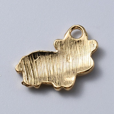 Alloy Enamel Pendants ENAM-WH0065-20KCG-03-1