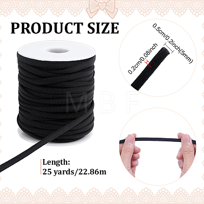25 Yards Half Round Elastic Cords OCOR-PH0036-71B-1