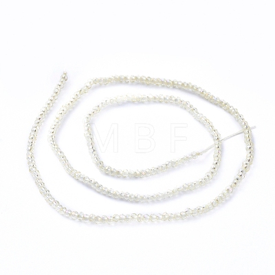Electroplate Glass Beads Strands X-EGLA-F149-FR-06-1
