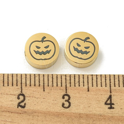 Halloween 304 Stainless Steel Beads STAS-U017-01G-D-1