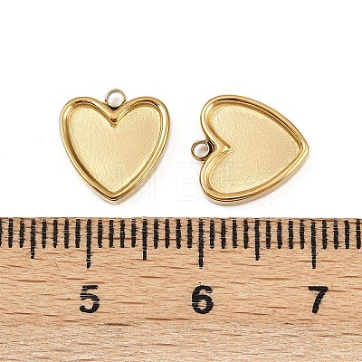 304 Stainless Steel Pendant Cabochon Settings X-STAS-A194-05E-G-1