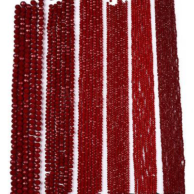 Opaque Solid Color Imitation Jade Glass Beads Strands X-EGLA-A044-P8mm-D02-1