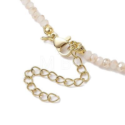 Glass Beads with Pearl Necklaces NJEW-JN04682-03-1