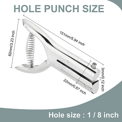 One Hole Alloy Heavy Duty Craft Punch TOOL-WH0051-40A-1