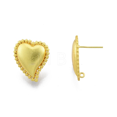 Rack Plating Brass Stud Earring Findings KK-G437-06MG-1