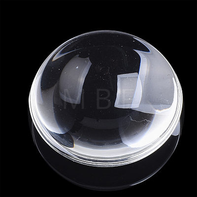 Transparent Glass Cabochons GGLA-R026-48mm-B-1