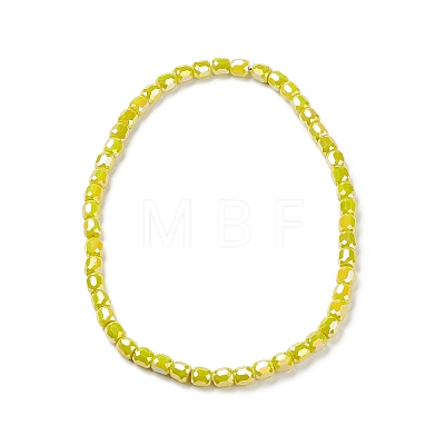 Electroplate Opaque Glass Beads GLAA-F108-10A-10-1