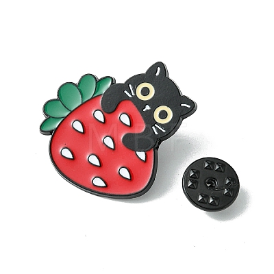 Black Alloy Brooches JEWB-G036-09B-1