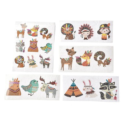DIY Animal Theme Diamond Painting Stickers Kits For Kids DIY-O016-20-1