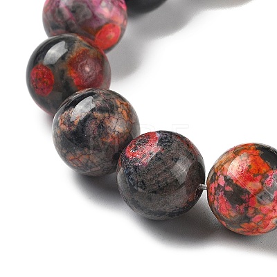 Natural Multi-Color Agate Beads Strands G-A261-B06-14mm-1