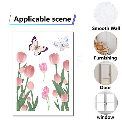 8 Sheets 8 Styles PVC Waterproof Wall Stickers DIY-WH0345-085-1