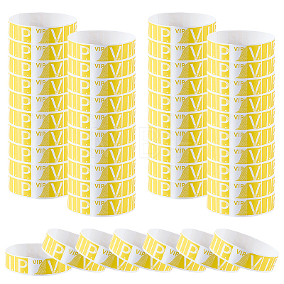 200Pcs VIP PP Plastic Waterproof Bracelets BJEW-SP0001-33B-1