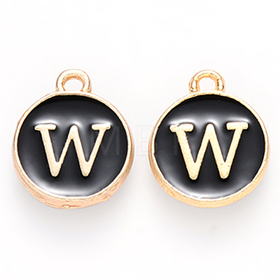 Golden Plated Alloy Charms X-ENAM-S118-02W-1