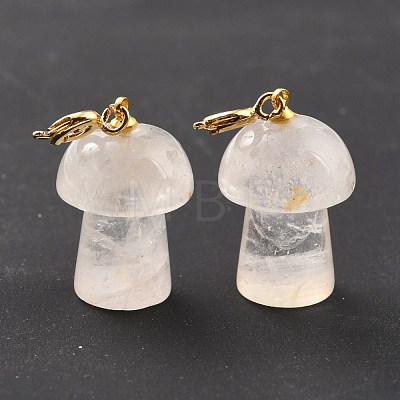 Natural Quartz Crystal Pendants G-M380-C11-P-1