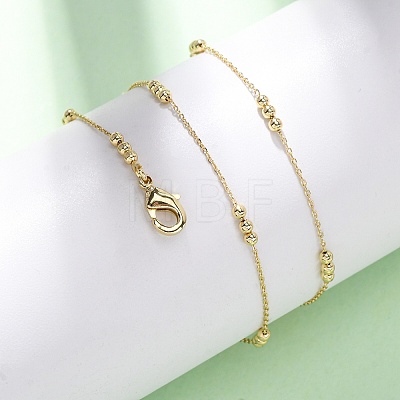 2MM Brass Round Ball Cable Chain Necklaces X-MAK-L045-01G-1