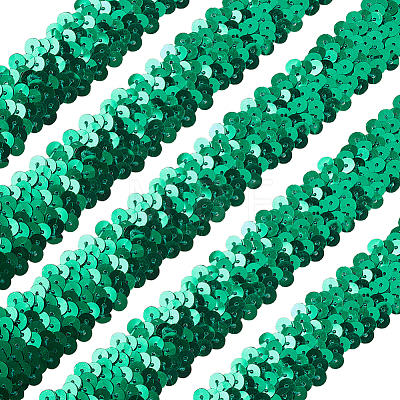 Olycraft Plastic Paillette Elastic Beads PVC-OC0001-01G-1
