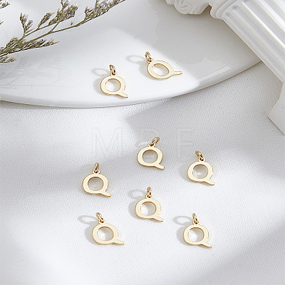8Pcs Brass Charms KK-LP0001-85Q-1