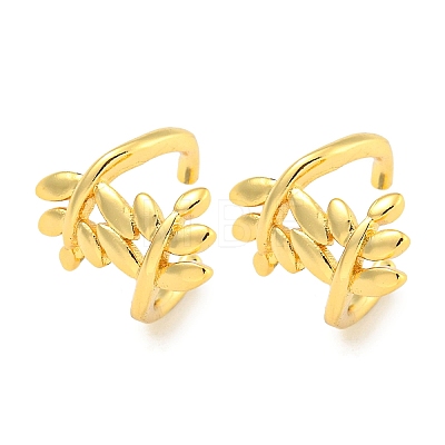 Brass Cuff Earrings for Women EJEW-C104-123G-1