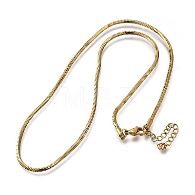 2MM 304 Stainless Steel Snake Chain Necklaces for Women Men LS-STAS-V011-04D-G-1