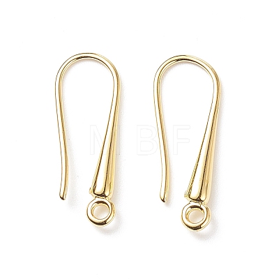 Brass Earring Hooks Findings X-KK-M157-03G-NR-1