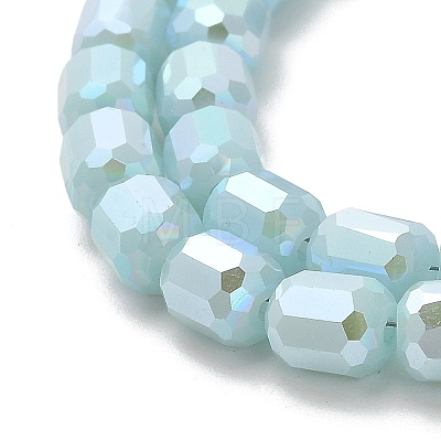 Imitation Jade Glass Beads Strands EGLA-D030-05D-1