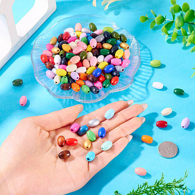 300Pcs Spray Painted Schima Wood Beads WOOD-TA0002-83A-1