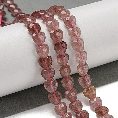 Natural Green Strawberry Quartz Beads Strands G-P544-E04-01-1