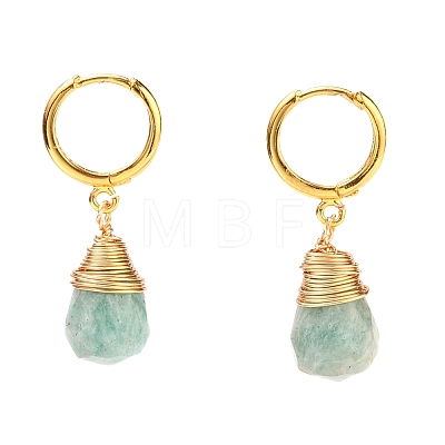 Brass Huggie Hoop Earrings EJEW-JE04294-1