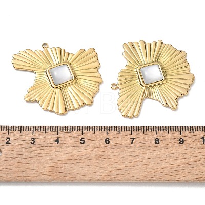 Natural Freshwater Shell Pendants SA-CBA11D7-16A-G-1