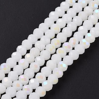 Electroplate Glass Beads Strands EGLA-A034-J8mm-L08-1